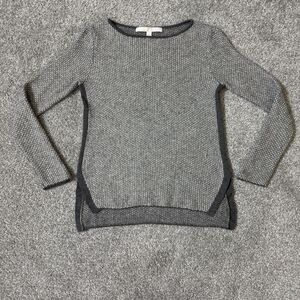 Nordstrom Collection Sweater Womens XS Gray 100% Cashmere Pullover Knit Cozy